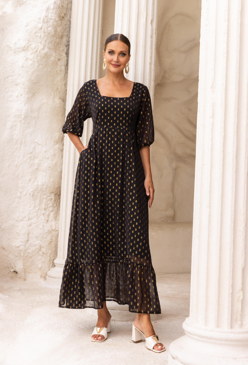 Abigail Maxi Dress 22 / Black