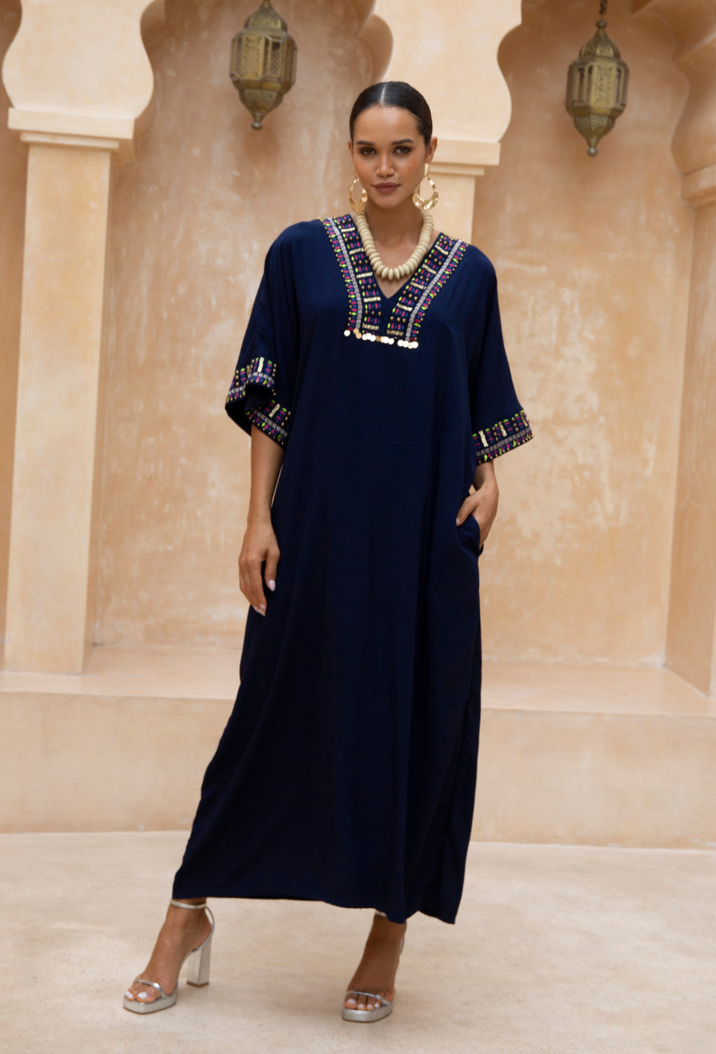 Ines Embellished Kaftan  Natasha Gan