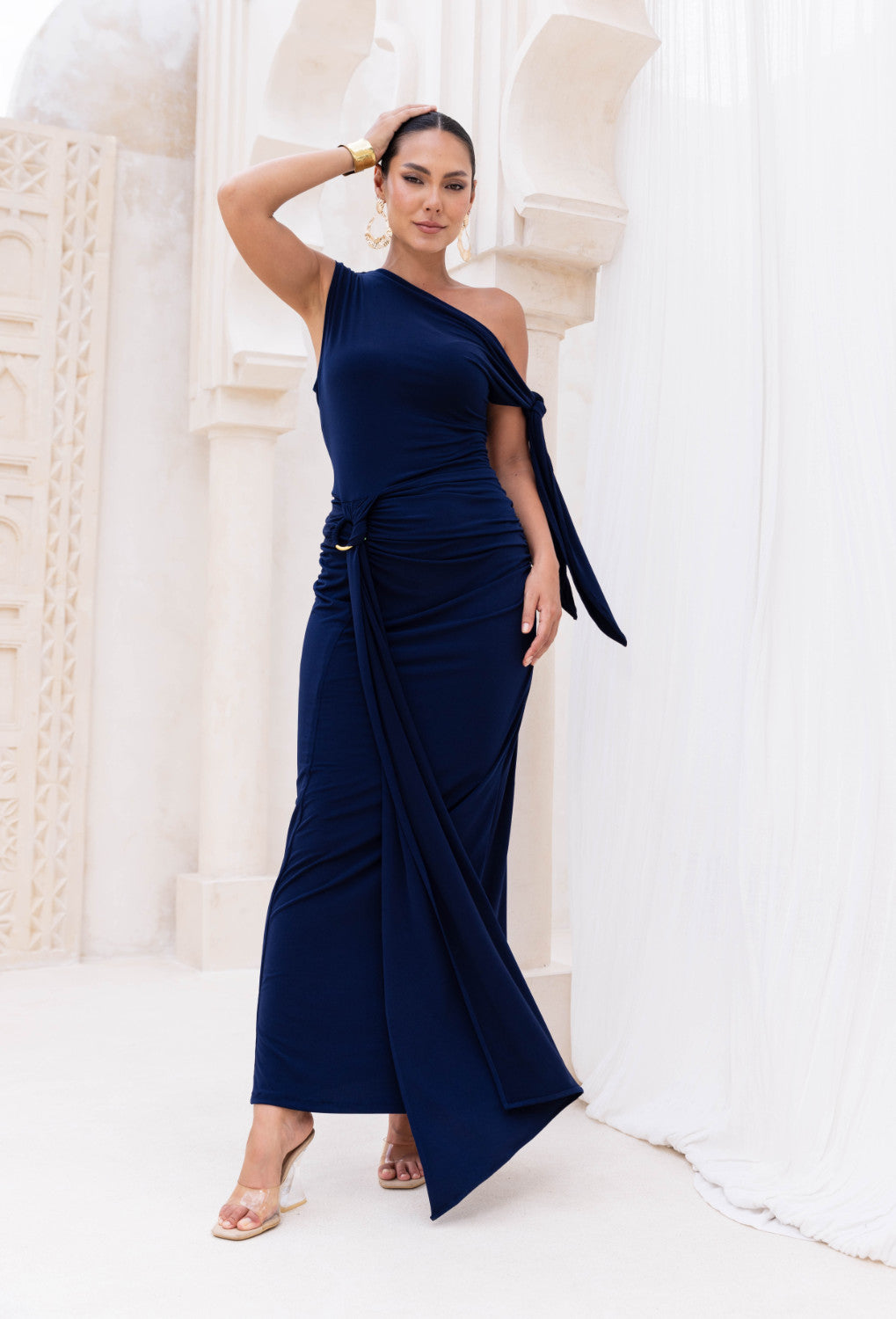 Angelina Maxi Dress 24 / Navy / Slinky Knit Angelina Maxi Dress 24 / Navy / Slinky Knit