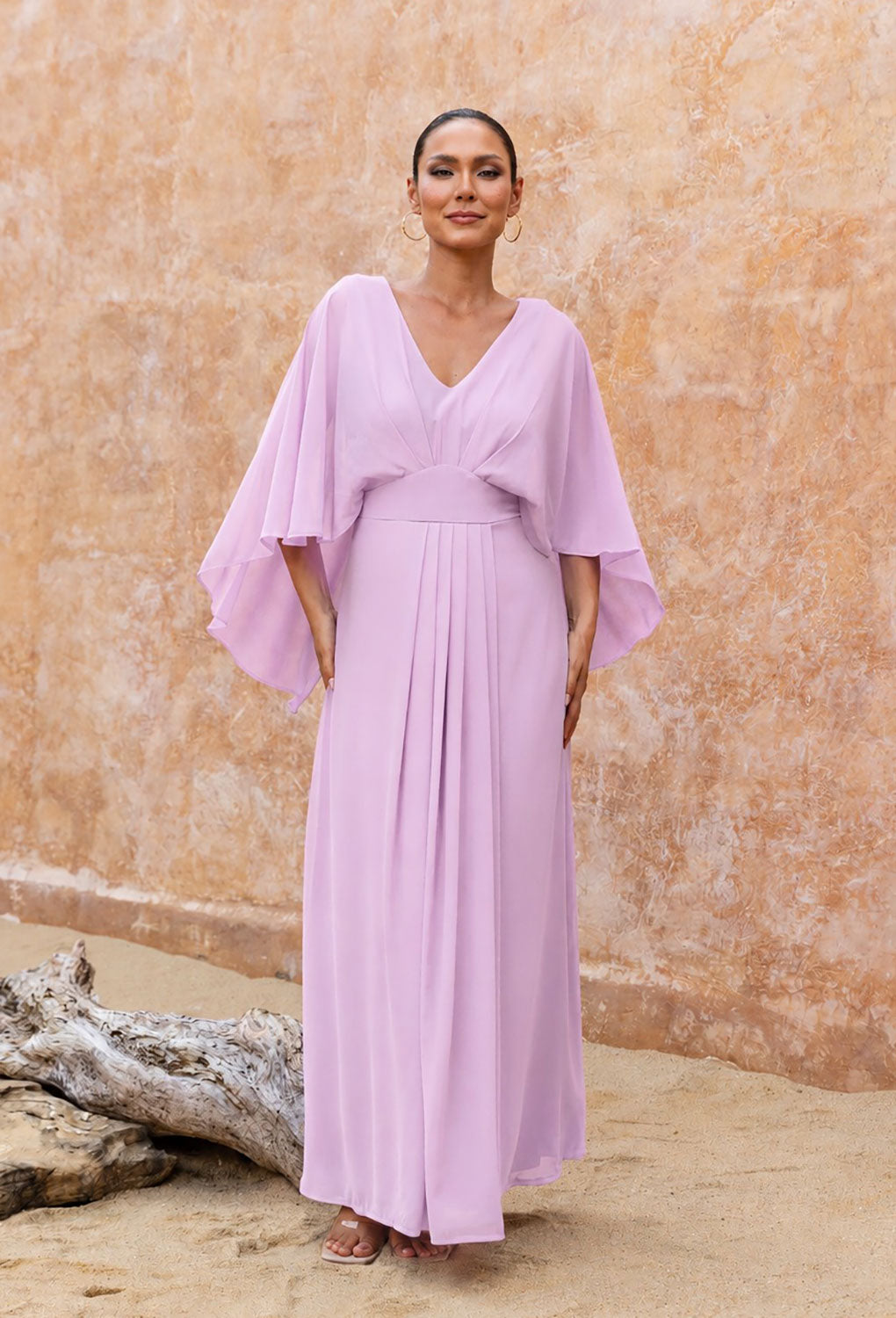 Riviera Maxi Dress in Dusty Pink